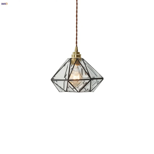 DecorBites™ Glass LED Pendant Lamp: Handmade Japanese Style Adjustable Hanging Light Fixtures