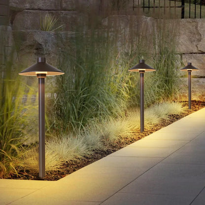 Foco LED para césped DecorBites™: Foco de aluminio impermeable para exteriores, ideal para patios, jardines, parques y senderos.