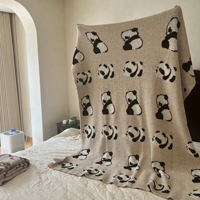 DecorBites™ Cute Cartoon Half Flannel Blanket