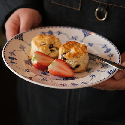 DecorBites™ Ceramic Dinner Plate - Elegant Steak & Salad Plate