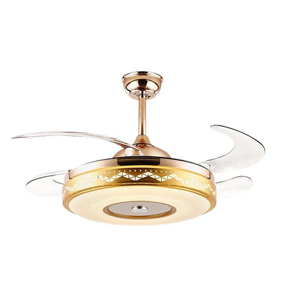 DecorBites™ 42" Gold Bluetooth Ceiling Fan Light with Remote & RGB Color Control