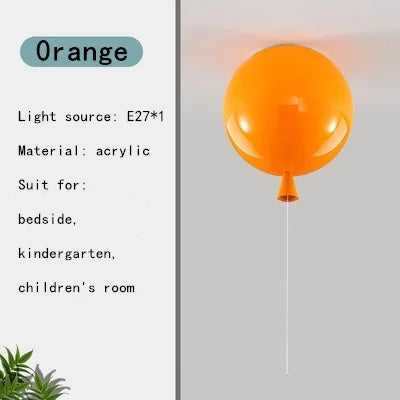 DecorBites™ Kids' Balloon Pendant Chandelier LED Hanging Lamp for Living Room