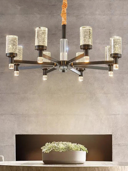 DecorBites™ Bubble Crystal Chandelier for Luxurious Living Room Decor