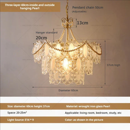 DecorBites™ Crystal Chandelier: Modern Luxury for Living Room & Bedroom
