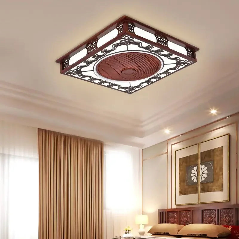 DecorBites™ Integrated Invisible Ceiling Fan Lamp Chandelier for Living Room, Dining Room, Bedroom
