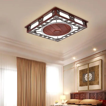 DecorBites™ Integrated Invisible Ceiling Fan Lamp Chandelier for Living Room, Dining Room, Bedroom