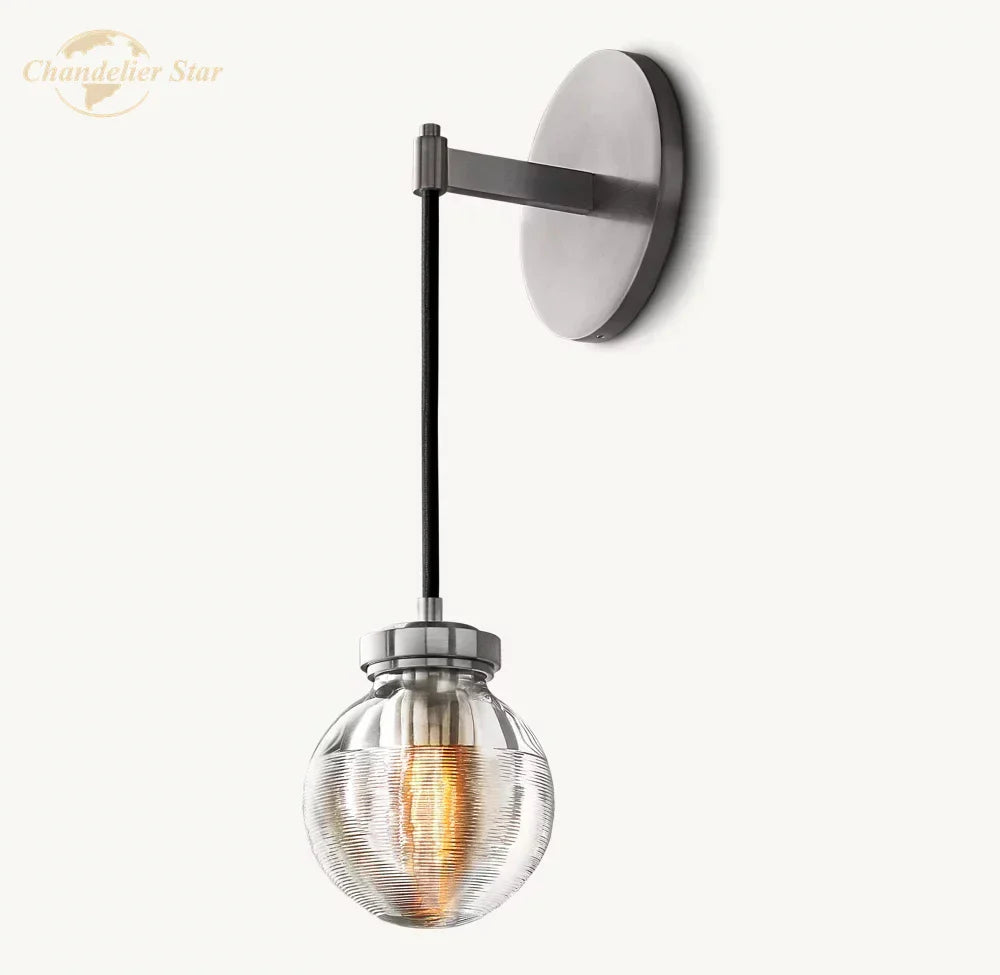 DecorBites™ Crystal LED Wall Sconce: Elegant Bedroom Living Room Bathroom Lighting Fixtures