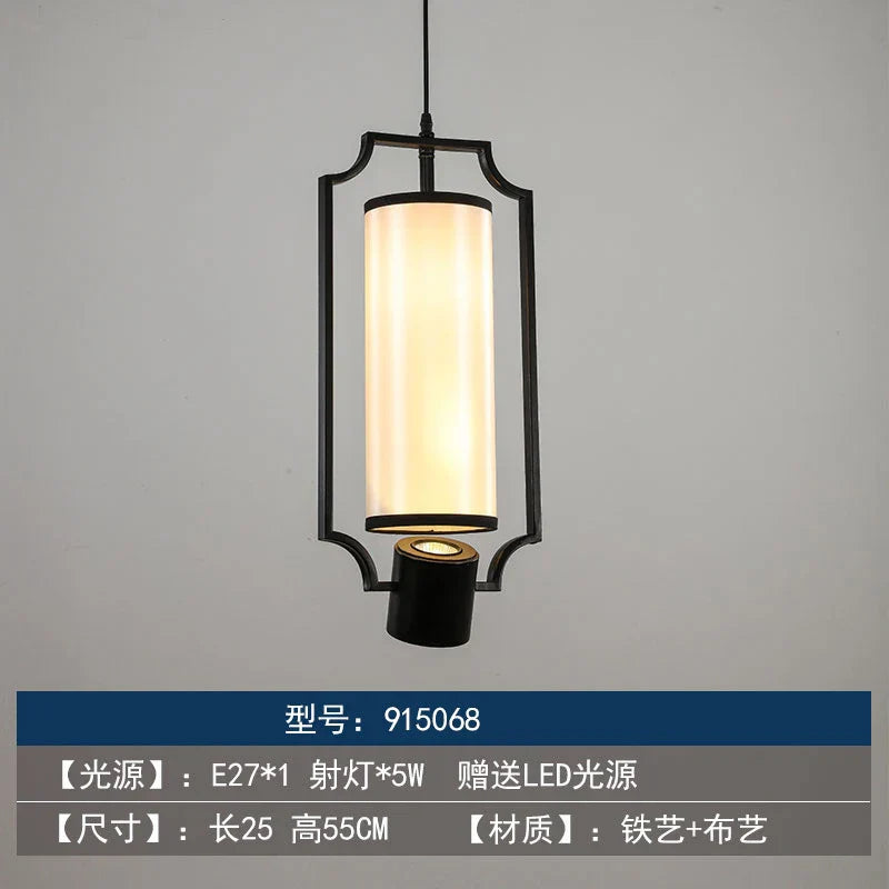 DecorBites™ Chinoiserie Retro Chandelier: Study Bedroom Dining Room Industrial Lighting