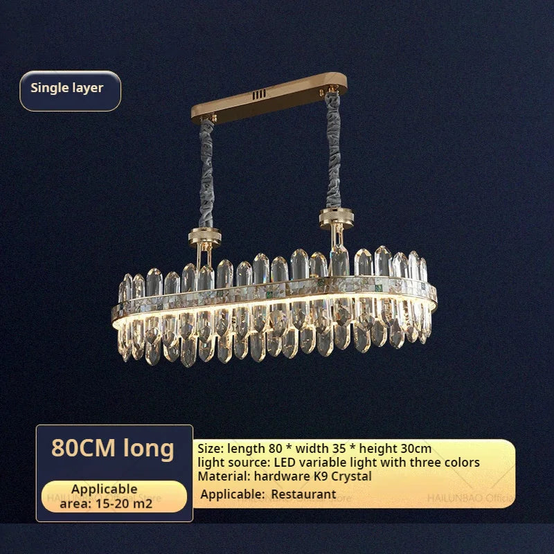 DecorBites™ Crystal Chandelier: Modern Luxury for Living Room, Dining Room, Bedroom