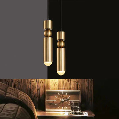 DecorBites™ Gold Tube Pendant Light - Kitchen Bedside Hanging Lamp by AliLamp
