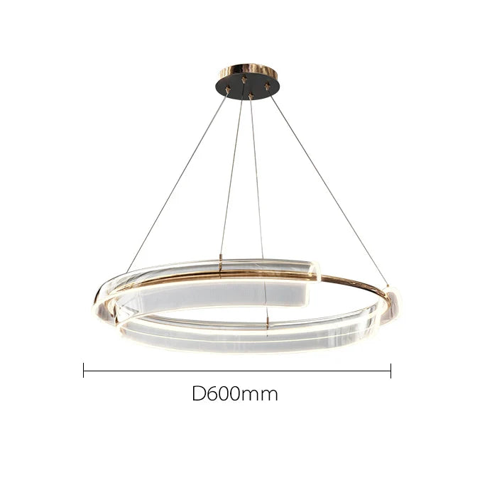 Lámpara de araña minimalista italiana DecorBites™ para sala de estar, dormitorio y comedor