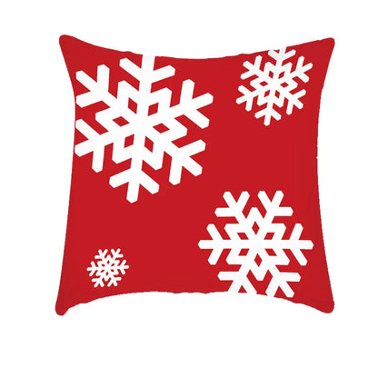 DecorBites™ Christmas Cushion Cover 45x45cm Xmas Pillowcase for Sofa - Happy New Year 2023