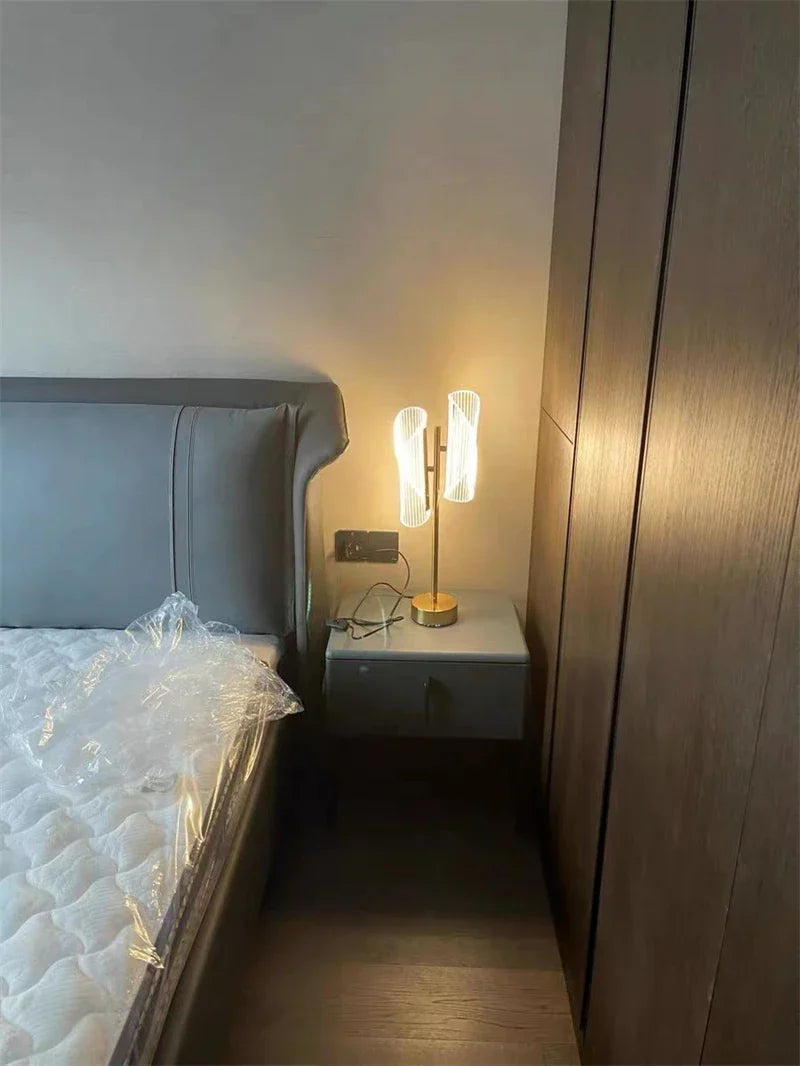 DecorBites™ LED Floor Lamp Minimalist Living Room Bedroom Standing Light Decor Virtual Fixture Acrylic Floor Lights