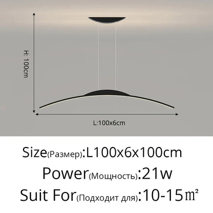 مصباح معلق LED من DecorBites™ - إضاءة بسيطة معلقة لغرفة الطعام وديكور المنزل