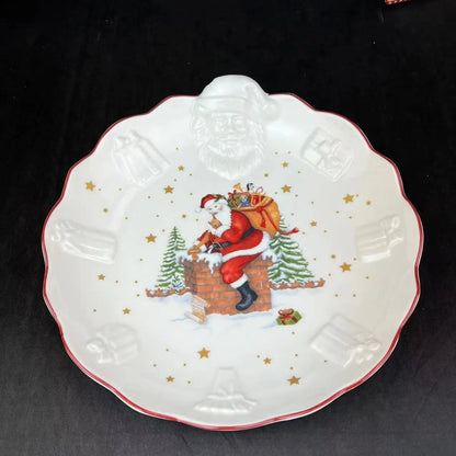 DecorBites™ Christmas Dinnerware Set: Plates, Tray, Mugs, Bowls, and Dishes