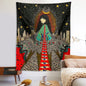 Decobites Psychedelic Celestial Floral Wall Hanging Tapestry for Dorm Decor