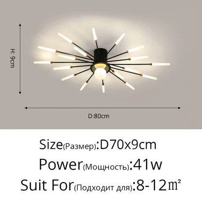 DecorBites™ LED Chandelier Lights - Modern Indoor Lighting for Living Room, Kids Room, Bedroom