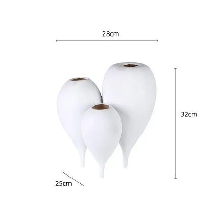 DecorBites™ Balloon Geometric Vase Trio for Flower Arrangement Home Decor & Resin Crafts