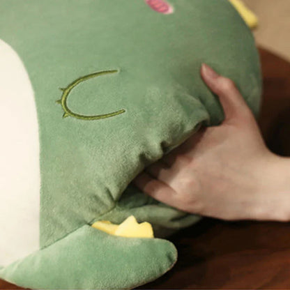 DecorBites™ Cartoon Animal Throw Pillow Blanket: Two-in-one Multi-functional Home Office Summer Blanket