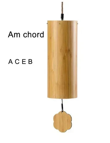 أجراس الرياح الخشبية المصنوعة من الخيزران من DecorBites™: ديكور خارجي موسيقي مصنوع يدويًا للحديقة والمنزل