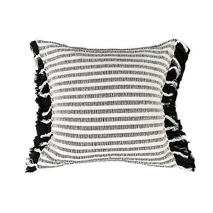 DecorBites™ Boho Jacquard Flower Throw Pillow Case with Tassels - Home Sofa Decor
