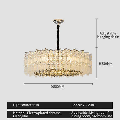 DecorBites™ Crystal Light: Modern Elegant Lighting for Living Room, Dining Room, Bedroom