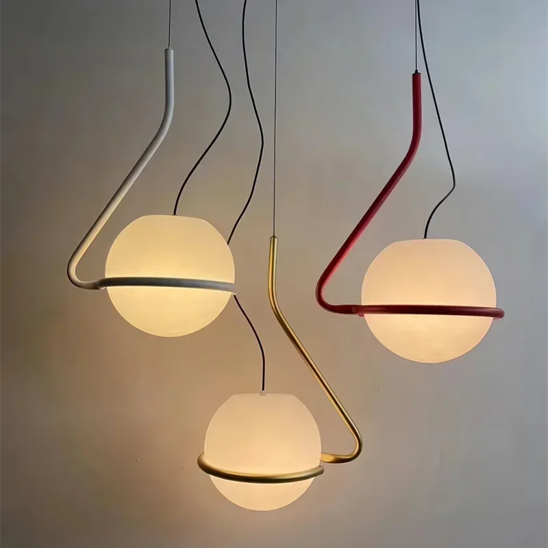 Lámpara colgante DecorBites™ con globo de cristal para dormitorio, sala de estar o isla de cocina