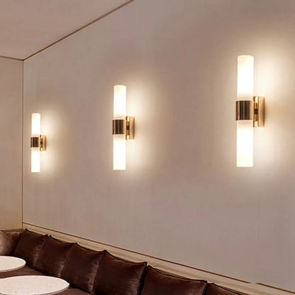 ديكوربايتس™ مصباح حائط أسطواني أكريليك لغرفة النوم، غرفة المعيشة، الدراسة - إضاءة LED