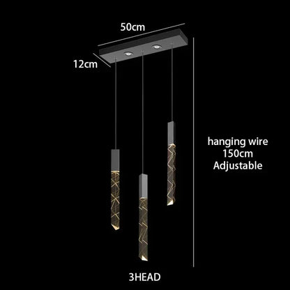 DecorBites™ Crystal Chrome LED Chandelier: Luxury Duplex Stair Loft Pendant Light for Living Room