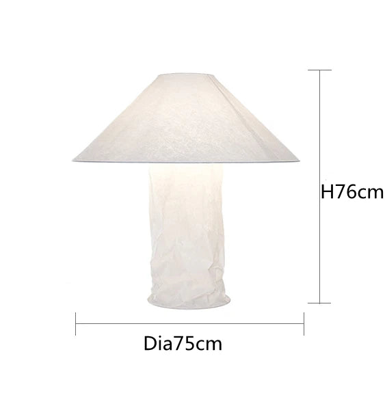DecorBites™ Japanese Paper Floor Lamp: Nordic Design Wabi Sabi LED Table Lamp for Bedroom, Living Room