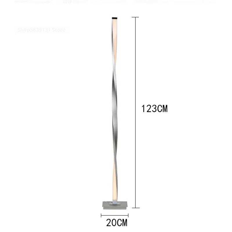 DecorBites™ Aluminum Floor Lamp: Modern Free Standing LED Dimmable Lights