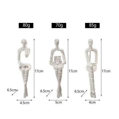 DecorBites™ Abstract Figurine Modern Pop Art Sculpture for Home Decor