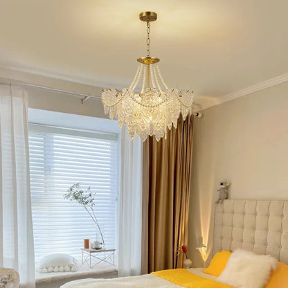DecorBites™ Crystal Chandelier Light: French Modern Luxury for Living Room, Dining Room, Bedroom