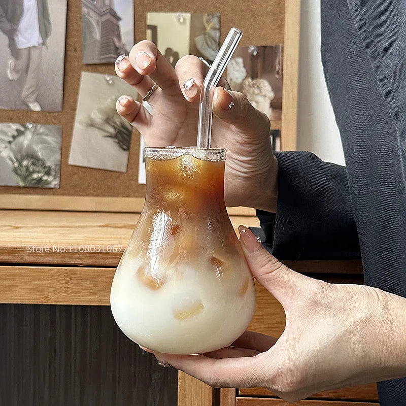 Glass Cafe Coffee Cup