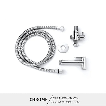 DecorBites™ Brass Bidet Spray Kit with Portable Valve for Bathroom Anus Shower