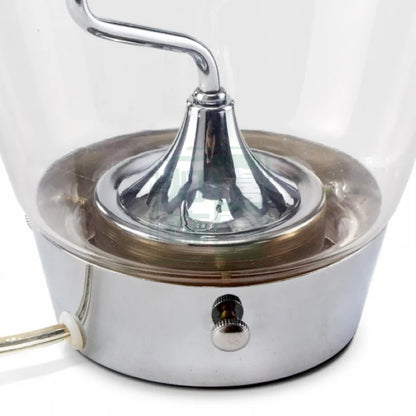 Lámpara de mesa LED cromada gravitacional DecorBites™ para dormitorio, estudio y trabajo