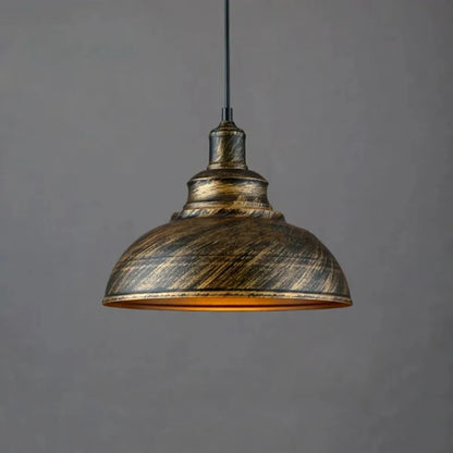 Retro Industrial Color Block Aluminum Pendant Light