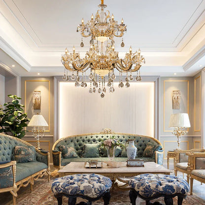 DecorBites™ Elegant Crystal Chandelier for Living Room, Dining Room, and Bedroom