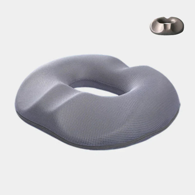 Decobites Hemorrhoid Prostate Health Seat Cushion: Removable Bamboo Charcoal Core Butt Cushion