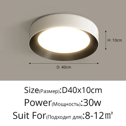 DecorBites™ LED Ceiling Lights: Modern Dimmable Square Circular Lamps for Bedroom, Aisle, Home Lighting