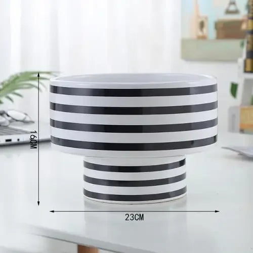 DecorBites™ Elegant Striped Ceramic Vase TV Cabinet Crafts Hydroponic Home Decor Gift