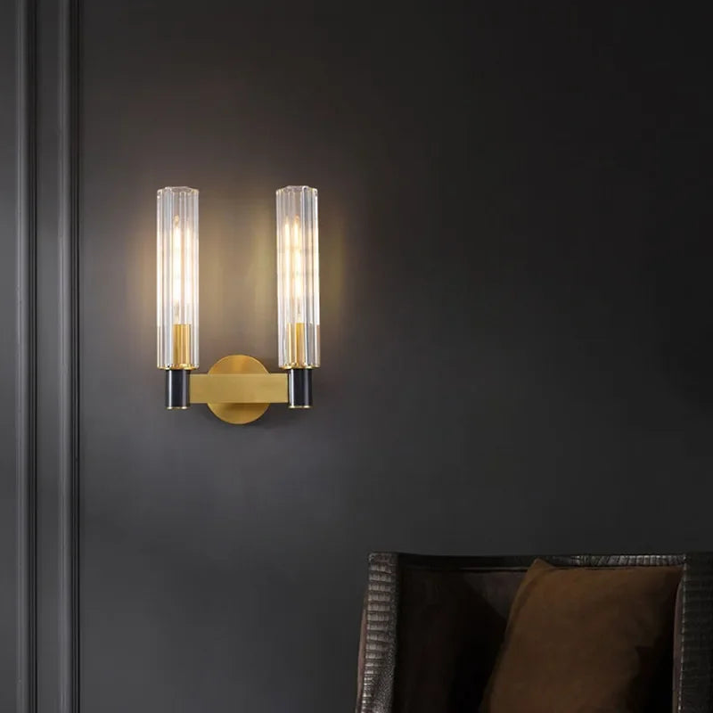 Lámpara de pared de cobre Luxe Decorbites™ para mesita de noche, pasillo, sala de lectura, fondo de TV