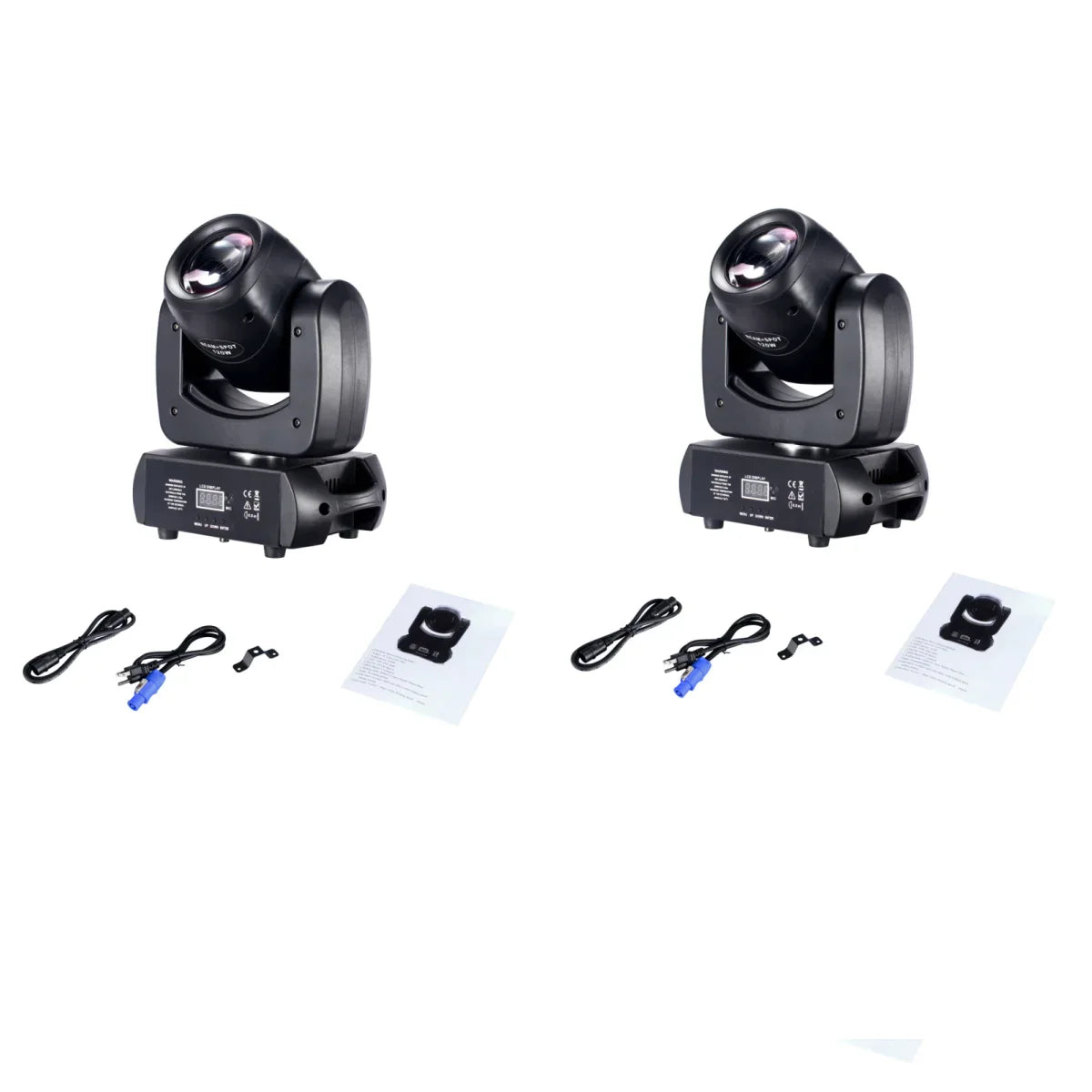 DecorBites™ 120W LED Moving Head Light Beam Spot Wash Gobo 8 Face Roto Prism