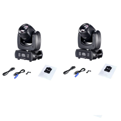 DecorBites™ 120W LED Moving Head Light Beam Spot Wash Gobo 8 Face Roto Prism