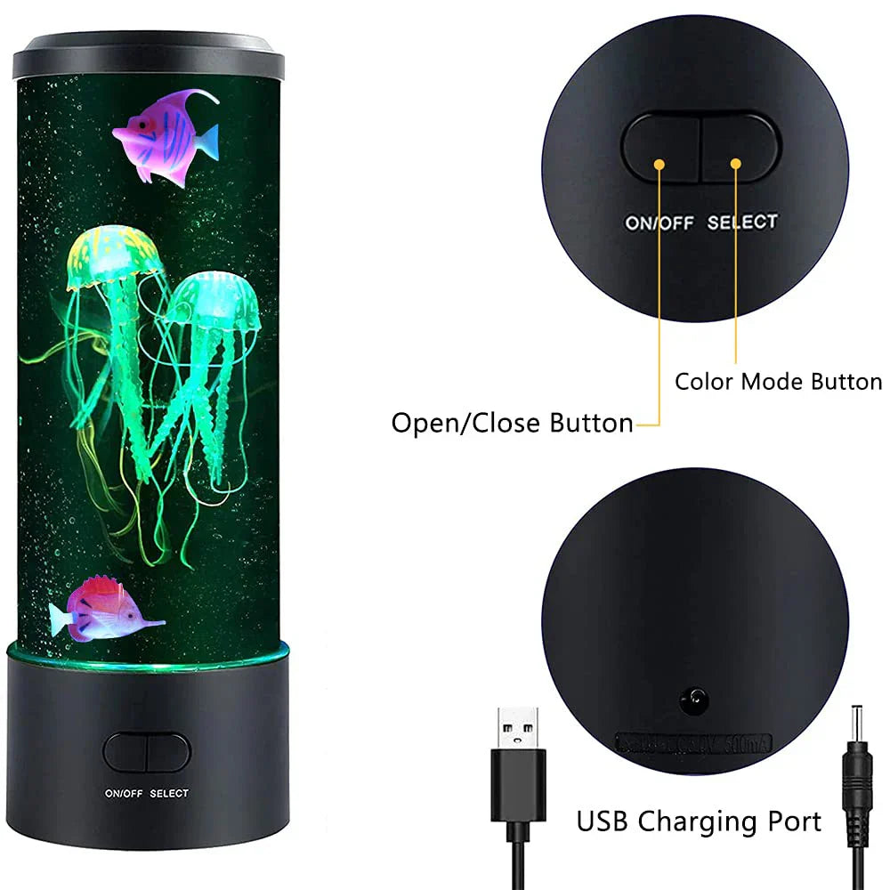 LED Jellyfish Night Lamp