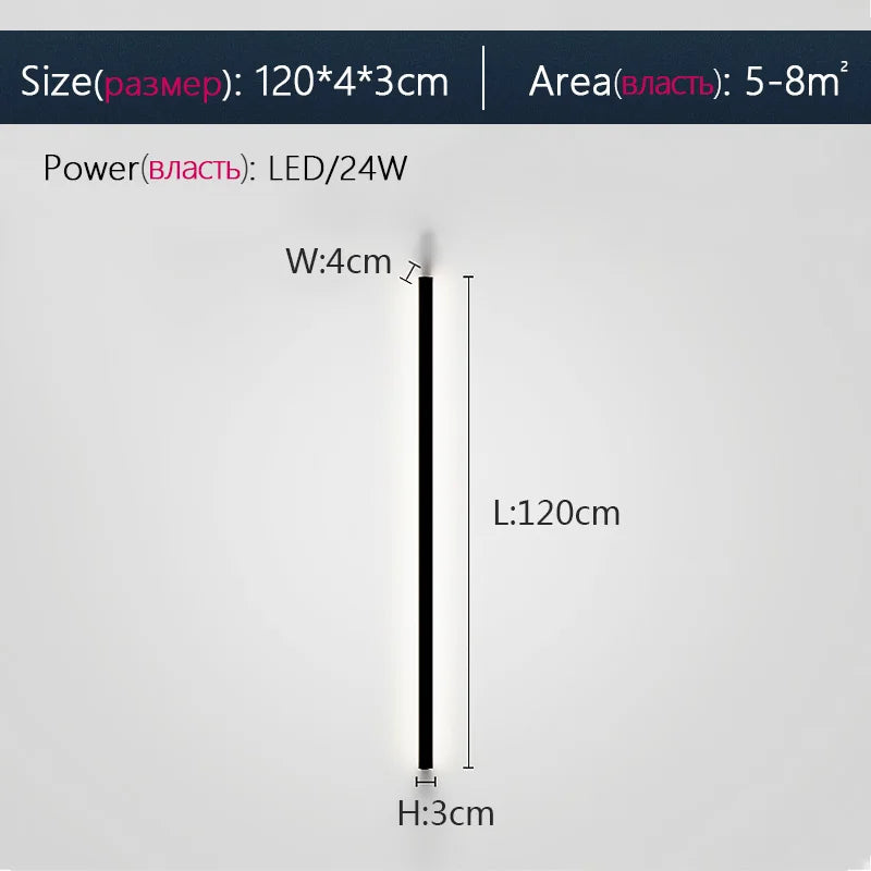 DecorBites™ Elegant Black LED Wall Lamp for Bedroom, Living Room, Aisle, Sofa, & Ceiling