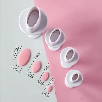 DecorBites™ Heart & Star Cake Decorating Cookie Cutter Set - Mini Pastry Tools For Kids