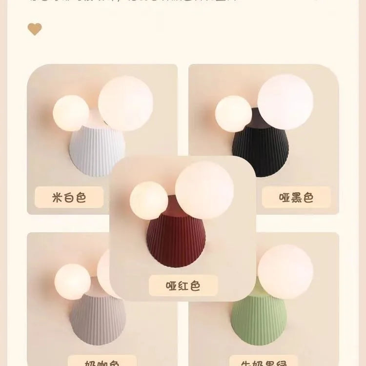 DecorBites™ Cactus Resin Glass Wall Lamp for Bedroom, Living Room, Study, Dining Room