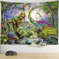 Decobites Dinosaur Age Tapestry Wall Hanging Abstract Art Animal Psychedelic Mystery Tapiz