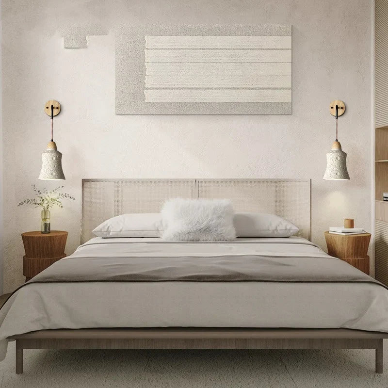 DecorBites™ Cement LED Wall Lamp Sconce Modern Pull Chain Switch Stair Light